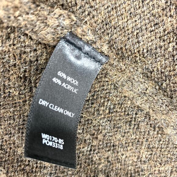 Betabrand Women's Size S/M Open Front Cardigan Wool Sweater Long Sleeve Brown - Picture 7 of 7